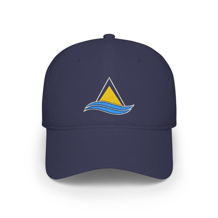St. Lucia Flag Low-Profile Baseball Cap – Embroidered Island Pride Hat