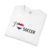 I Heart Soccer T‑Shirt — Flag Heart Soccer Fan Tee