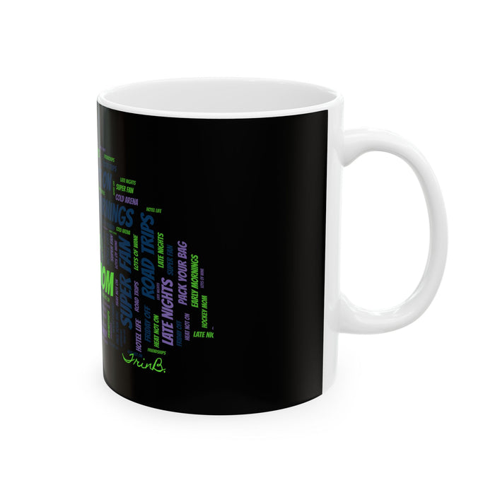 Hockey Mom Word Cloud Ceramic Mug (11oz, 15oz)