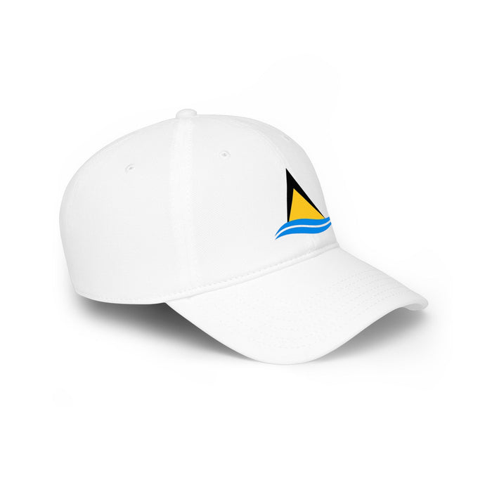 St. Lucia Flag Low-Profile Cotton Cap