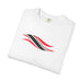 Wavy Stripe Graphic T-Shirt — Minimal Red & Black Chest Design