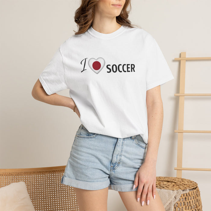 I  Soccer T‑Shirt — Vintage Heart Soccer Tee for Fans & Players