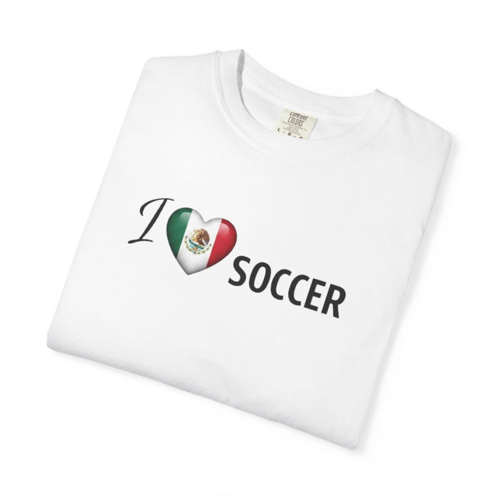Mexico Heart Soccer T-Shirt, unisex tshirt