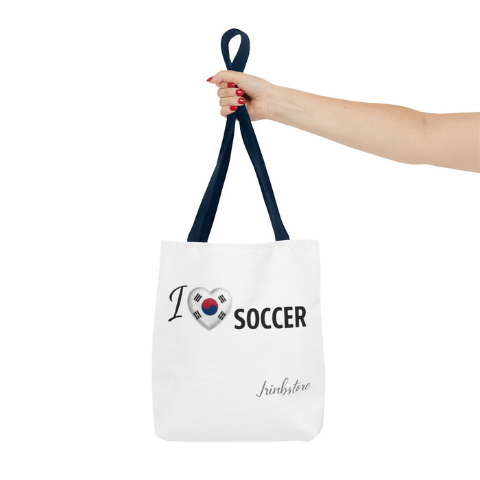 I Heart Korea Soccer Tote Bag — K- Soccer Fan Canvas Tote