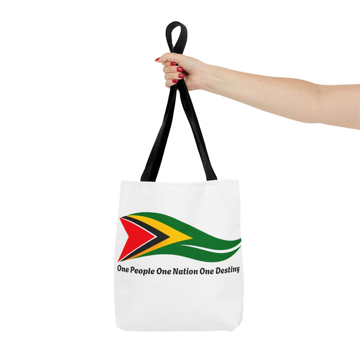 Guyana Flag Tote Bag — "One People One Nation One Destiny"