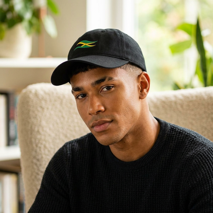 Jamaica Wave Embroidered Baseball Cap