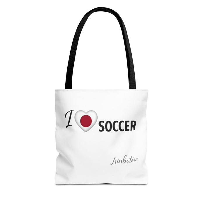 I Love Soccer Tote Bag — Athletic Fan Canvas Tote for Players & Supporters