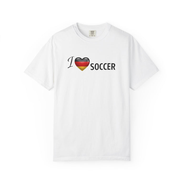 I Love Soccer T-Shirt — Heart Flag Germany Soccer Tee