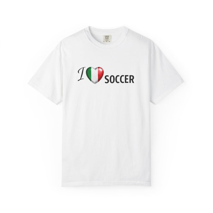 The I Heart Soccer T-Shirt (Italian Flag Heart) — Soccer Fan Tee 