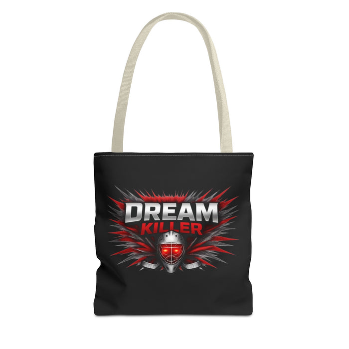Dreamer Killer Hockey Goalie Tote Bag