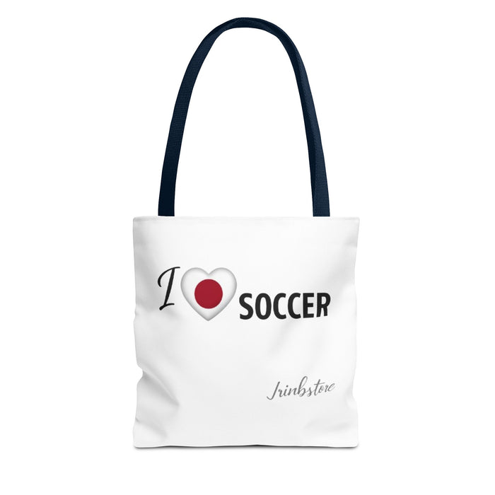 I Love Soccer Tote Bag — Athletic Fan Canvas Tote for Players & Supporters