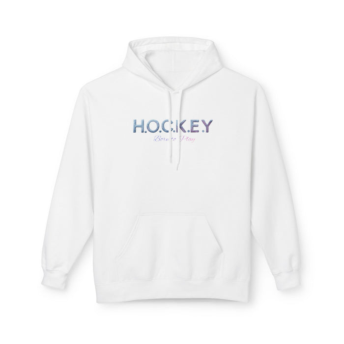 Hockey Mom/Dad Hoodie – Pastel 'H.O.C.K.E.Y' Script Pullover
