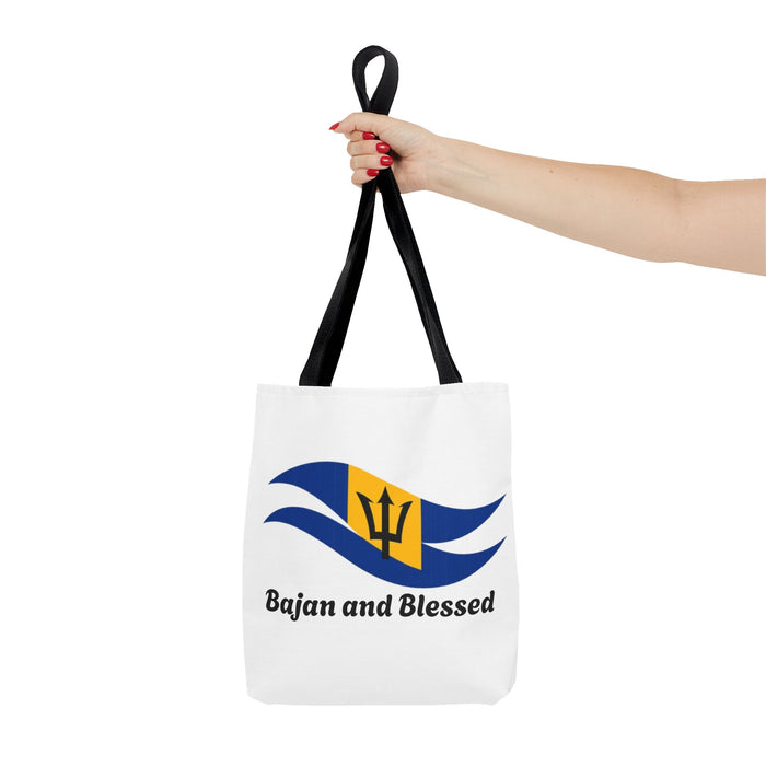 Barbados Flag Wave Tote Bag – Bajan and Blessed