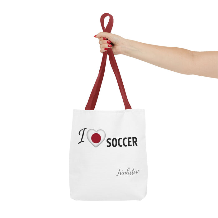 I Love Soccer Tote Bag — Athletic Fan Canvas Tote for Players & Supporters