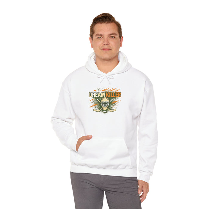 Dream Killer Hockey Mask Hoodie — Vintage Horror Skate & Streetwear Pullover