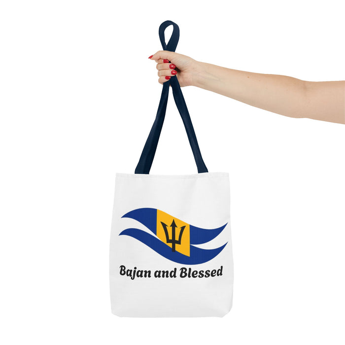 Barbados Flag Wave Tote Bag – Bajan and Blessed