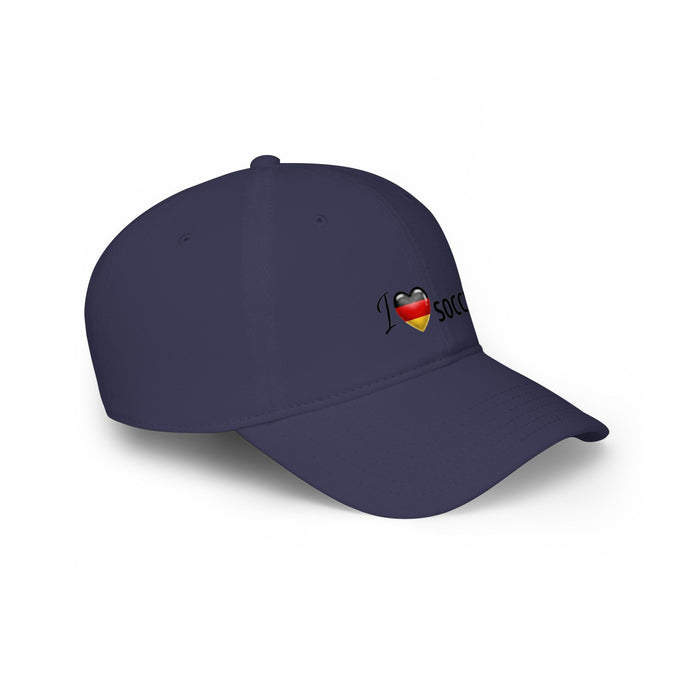 Germany Flag Heart 'I Love Soccer' Baseball Cap