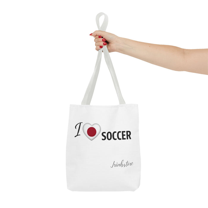 I Love Soccer Tote Bag — Athletic Fan Canvas Tote for Players & Supporters