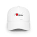 I Soccer Baseball Cap — Adjustable Low Profile Hat for Soccer Fans