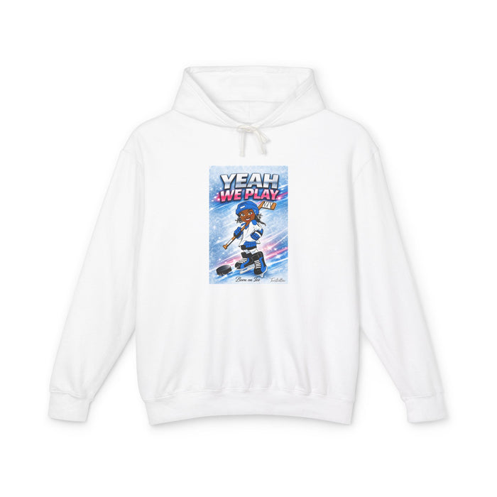 Yeah We Play Hockey Hoodie — Youth Hockey Graphic Sweatshirt