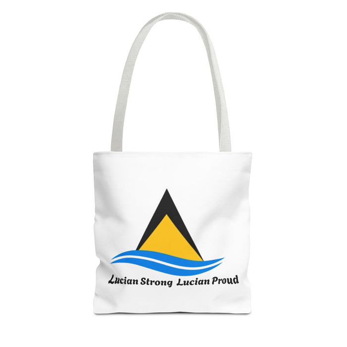 Lucian Strong • Lucian Proud Tote Bag — St. Lucia Flag Nautical Beach Tote