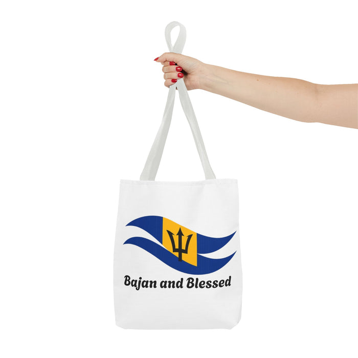Barbados Flag Wave Tote Bag – Bajan and Blessed
