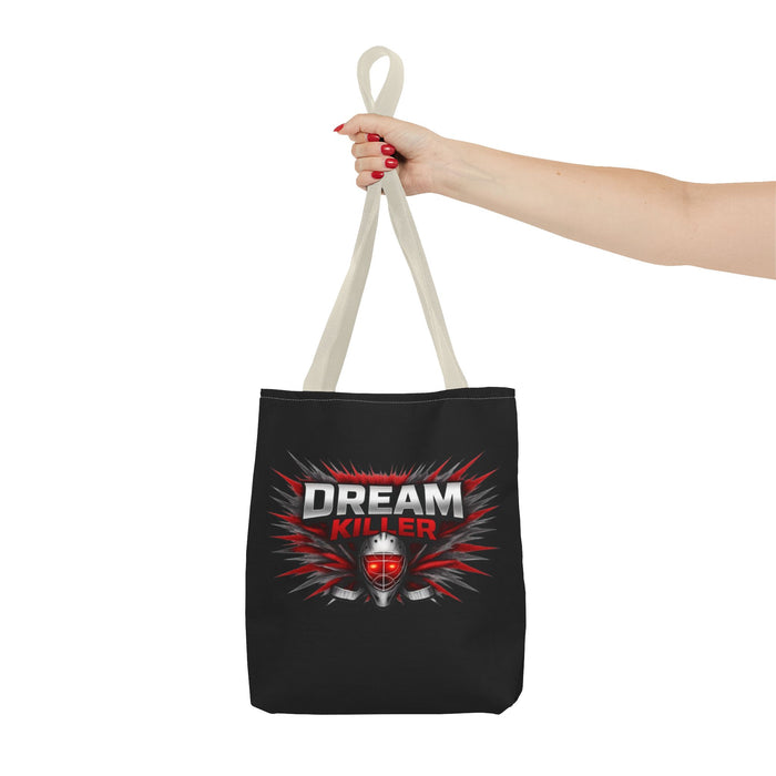 Dreamer Killer Hockey Goalie Tote Bag