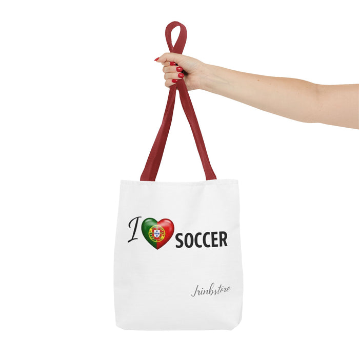 Portugal Heart Soccer Tote Bag – I  Soccer with Portuguese Flag