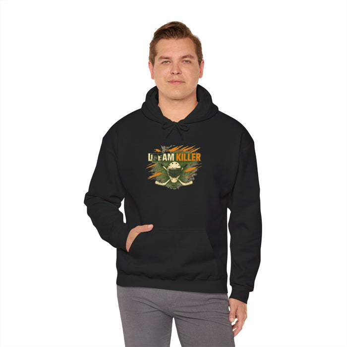 Dream Killer Hockey Mask Hoodie — Vintage Horror Skate & Streetwear Pullover