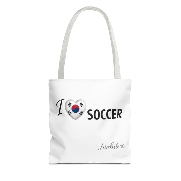 I Heart Korea Soccer Tote Bag — K- Soccer Fan Canvas Tote